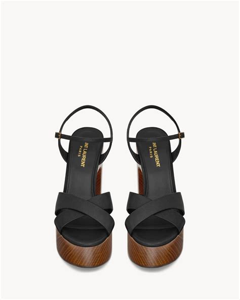 ysl bianca heel|BIANCA PLATFORM sandals in smooth leather .